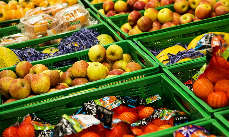 Fruit and veg at supermarket