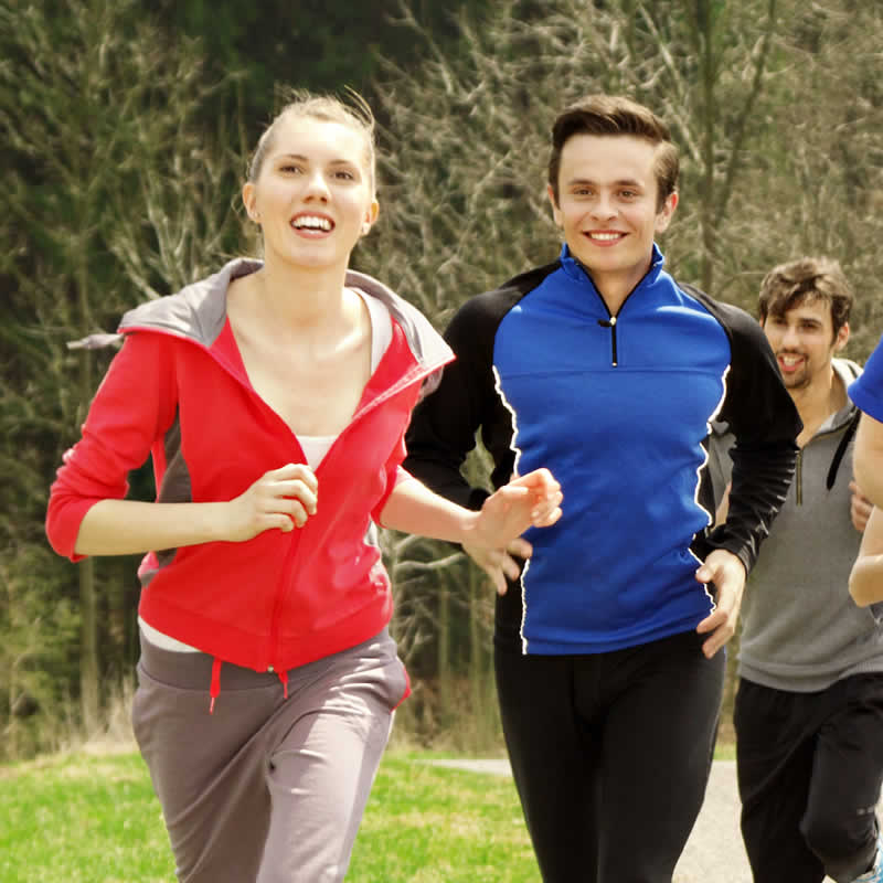 people running